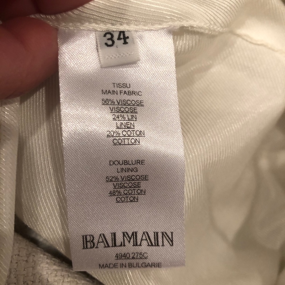 NWOT Balmain Button Front Mini Skirt - Picture 10 of 14